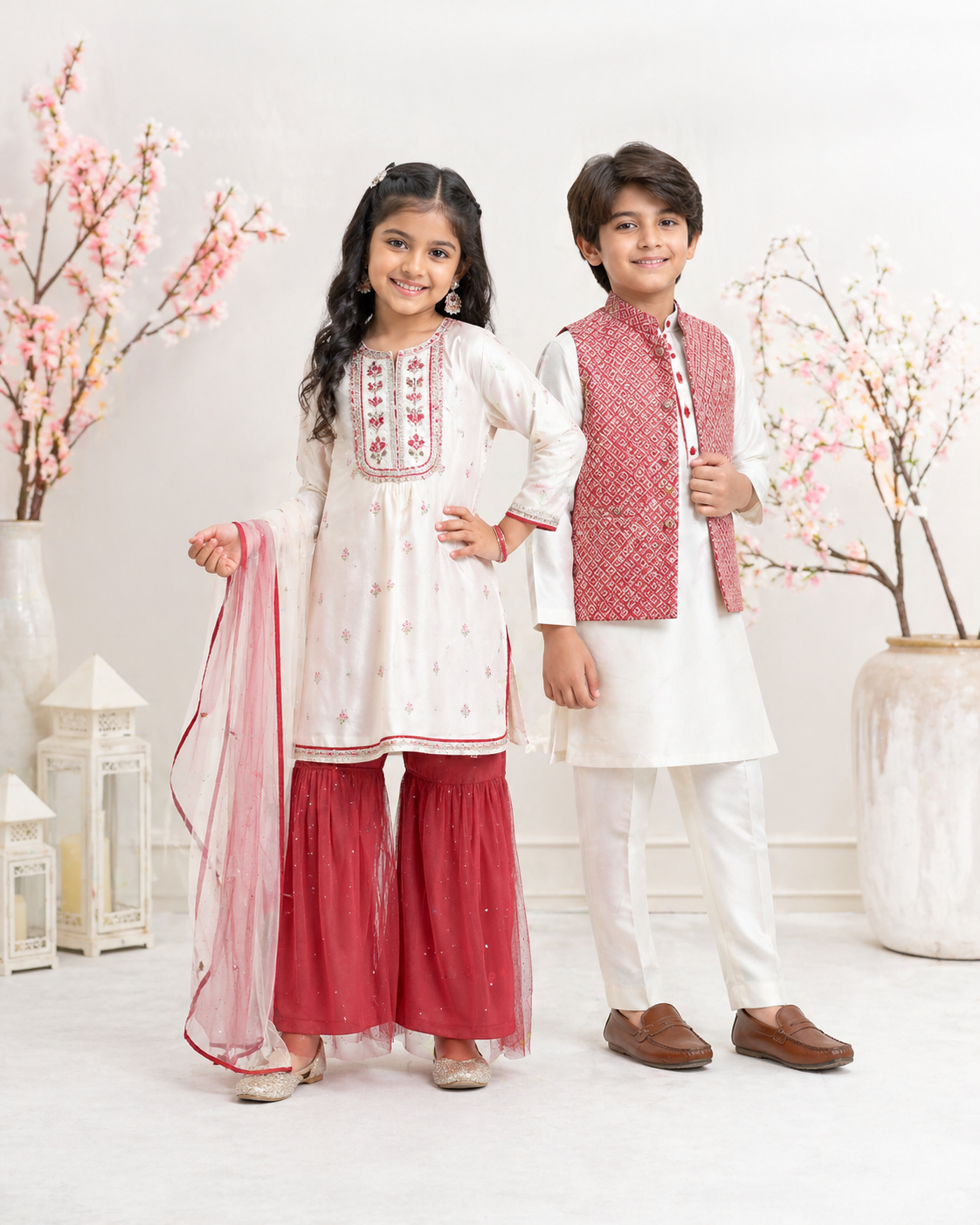 Junior Red Waistcoat Set