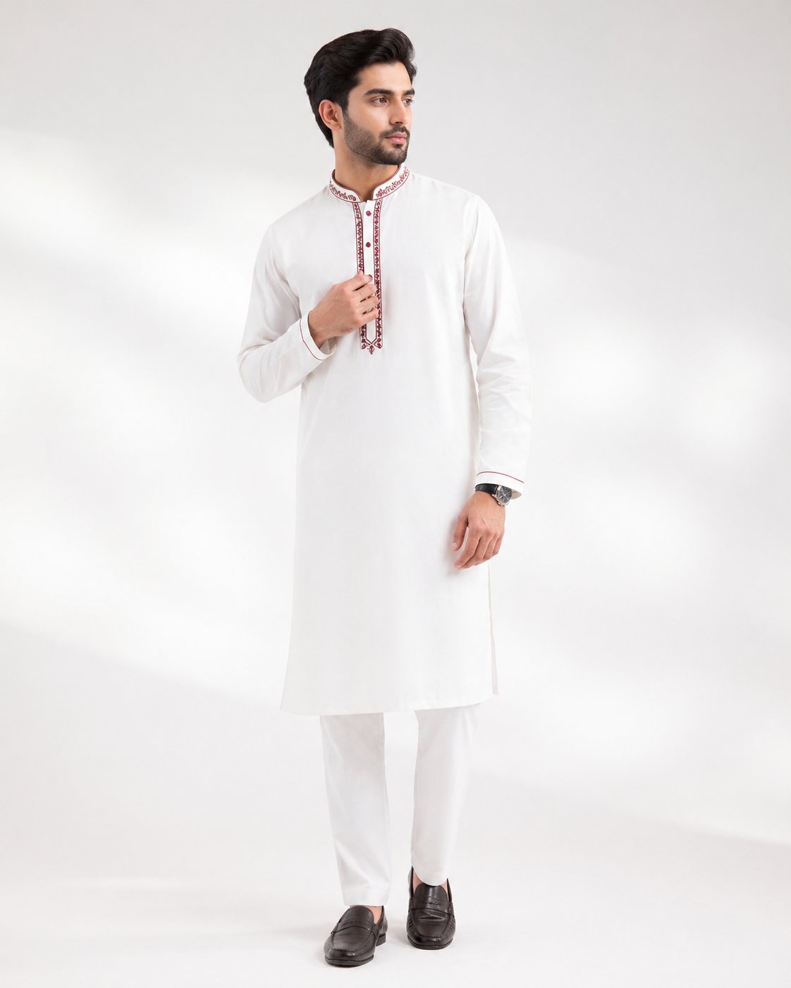 Heritage White Panjabi